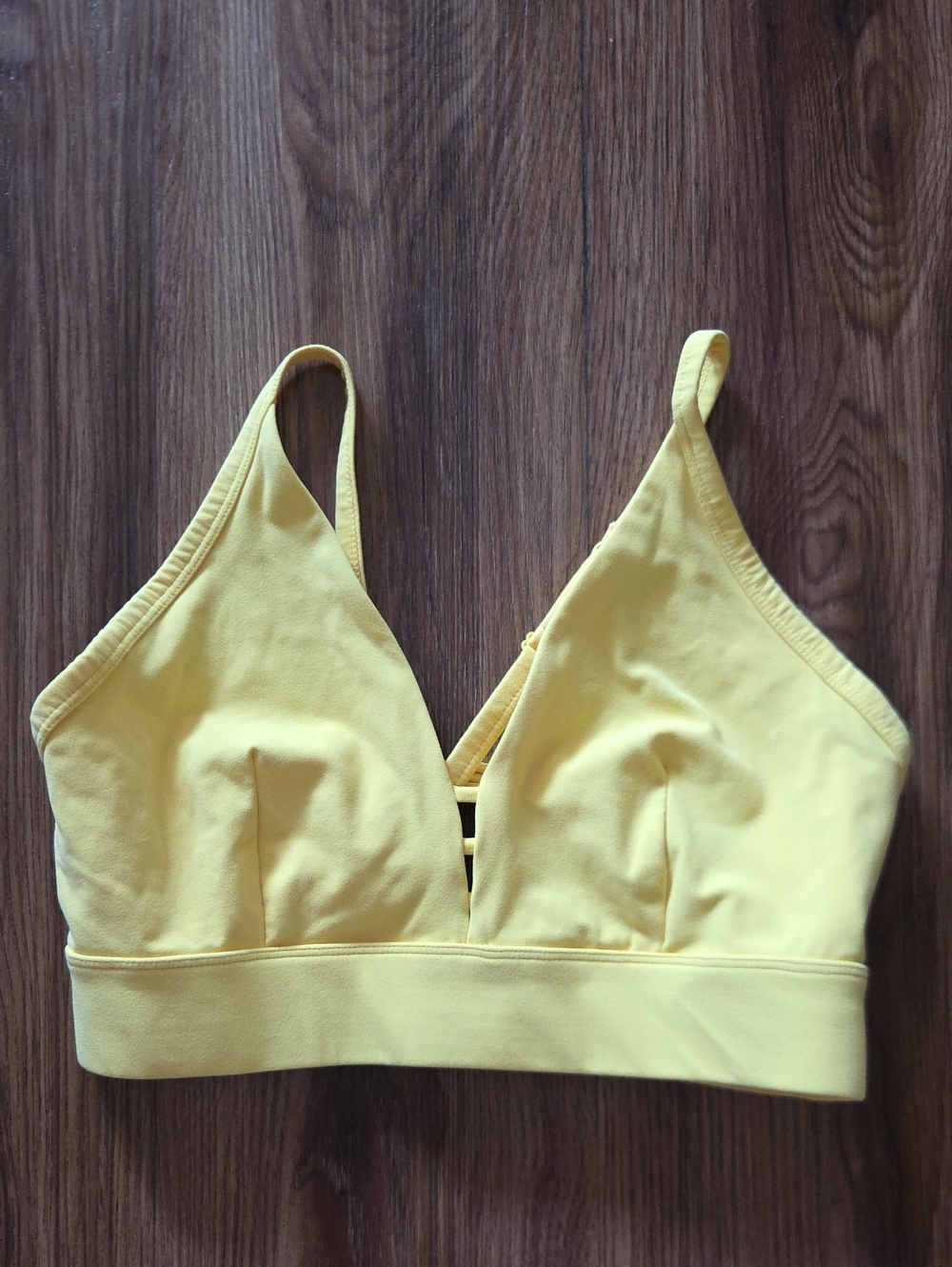 Sweaty Betty Bright Yellow Bralette Size Medium